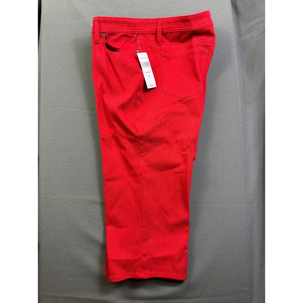 Coldwater Creek Slim Leg Cropped Pants Fresh Red Size 16P NWT